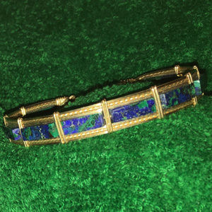 NEW~ Handcrafted bracelet with Azurite Stones